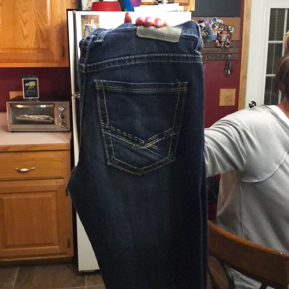 Dark blue Buckle jeans